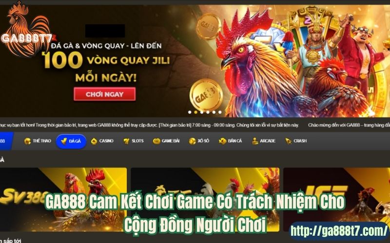 GA888 Cam Kết Chơi Game Có Trách Nhiệm Cho Cộng Đồng Người Chơi