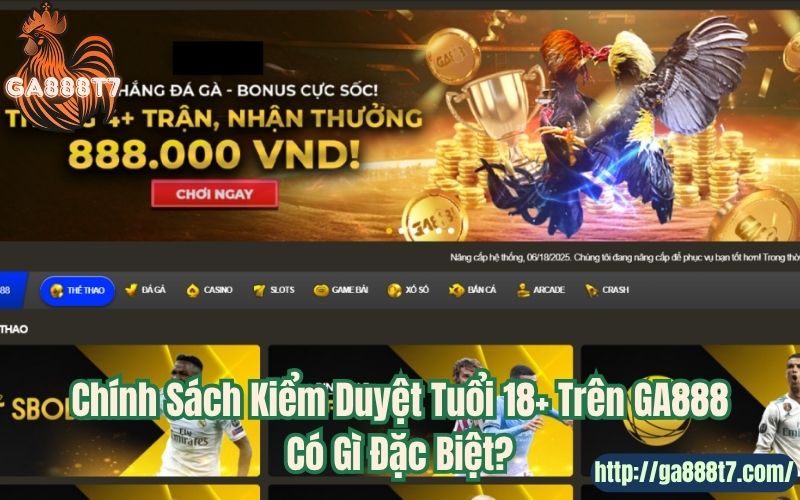 Chính Sách Kiểm Duyệt Tuổi 18+ Trên GA888 Có Gì Đặc Biệt?